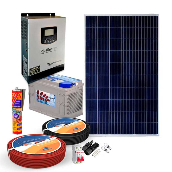 Kit Solar 12v 150w/300w con Inversor multifunción 800w