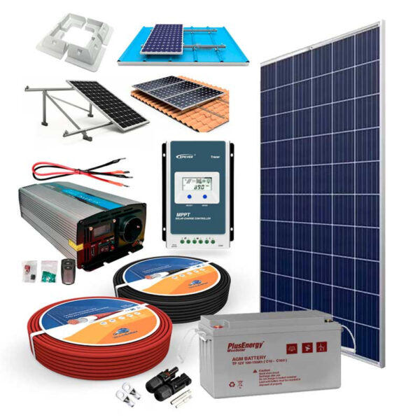 Kit Solar 12v 250 w/h - Imagen 11
