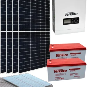 Kit Solar Aislada Caseta 3000W 10kWh/día con batería AGM - €1.864,50